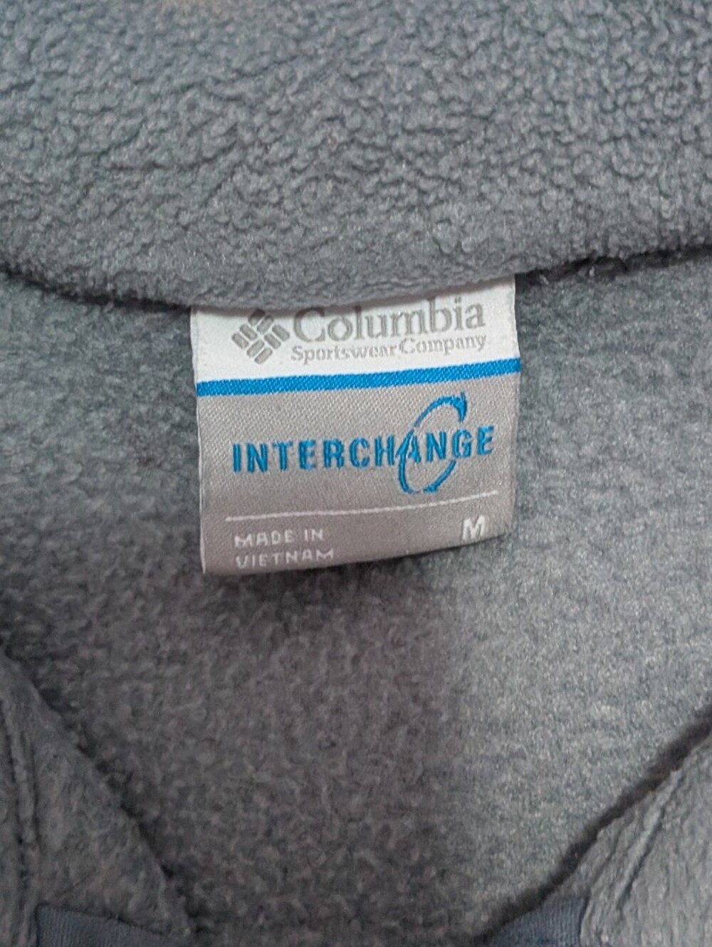Columbia Women's Full-Zip Fleece Jacket Light Gray Medium - Picture 2 of 5
